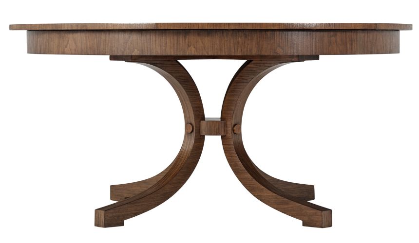 Round to round transitional dining table