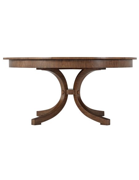 Round to round transitional dining table