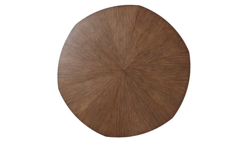 Round to round transitional dining table