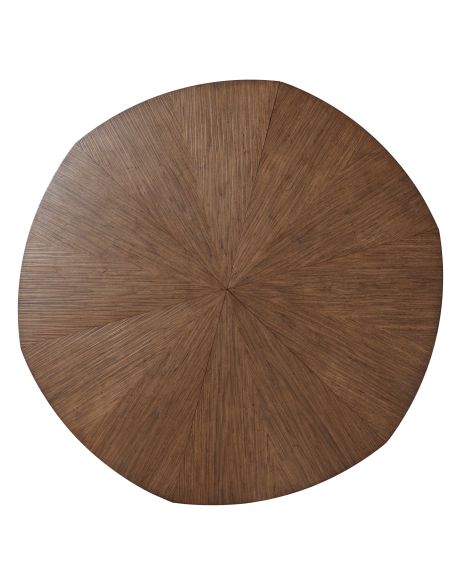 Round to round transitional dining table