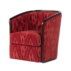 buttoned-up tub chair