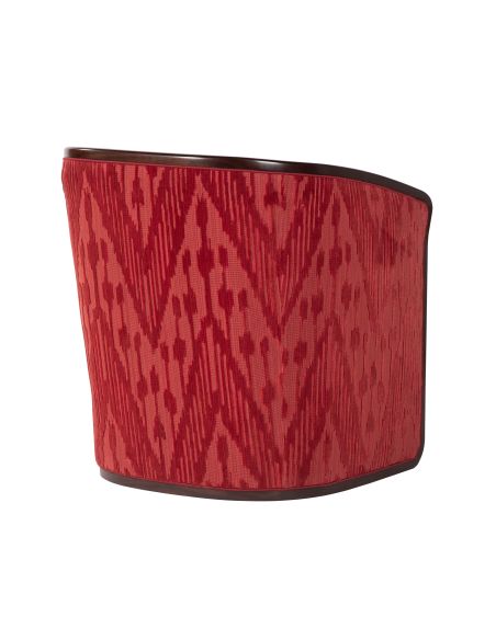 buttoned-up tub chair