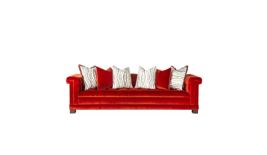 Modern Chesterfield-inspired sofa