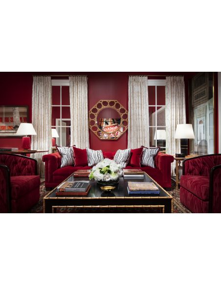 Modern Chesterfield-inspired sofa