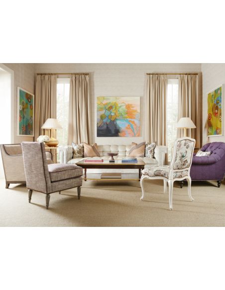 Modern Chesterfield-inspired sofa