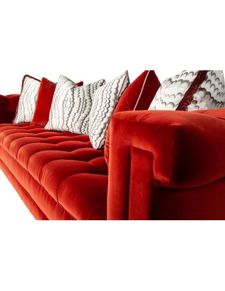 Modern Chesterfield-inspired sofa