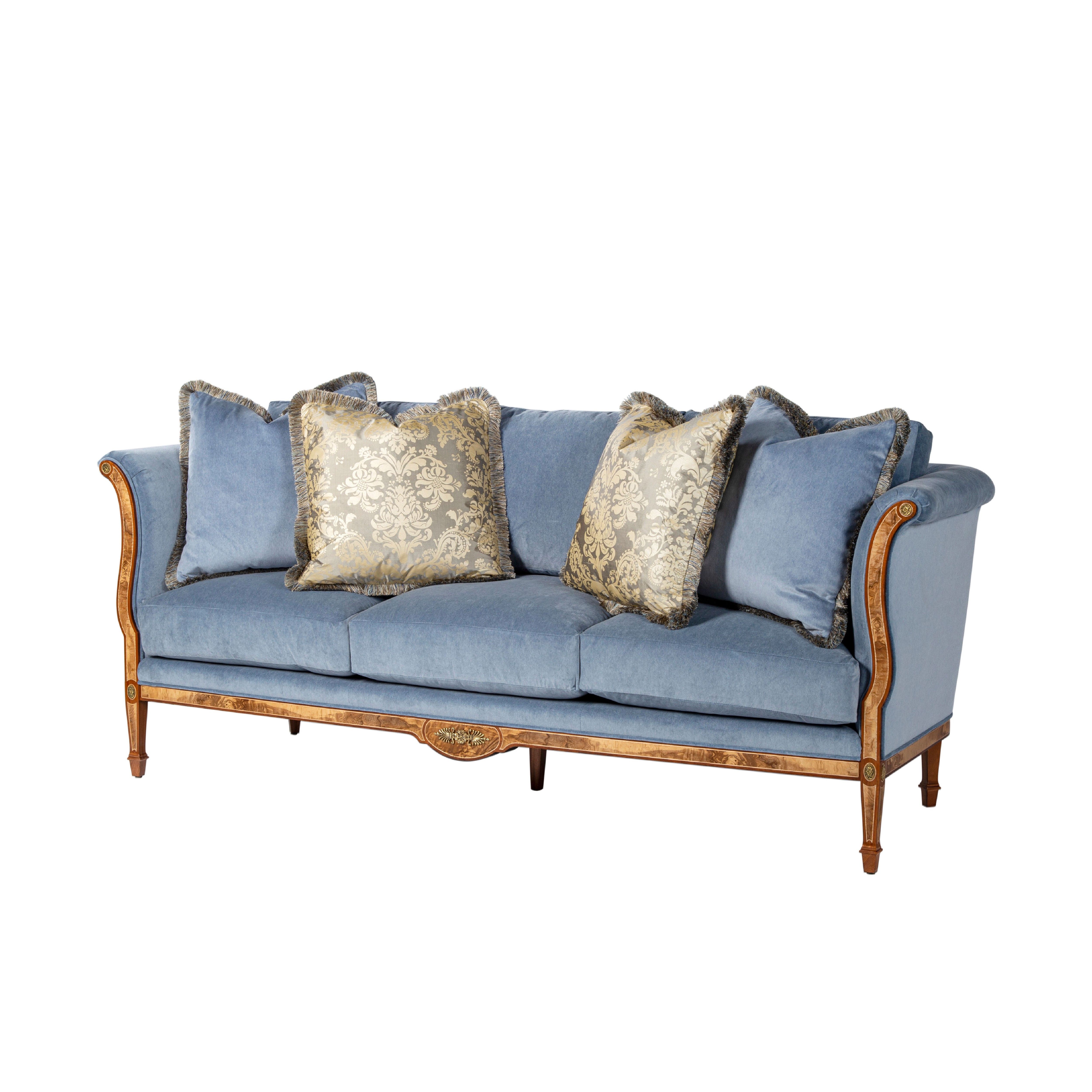 Our latest three-seater wood frame sofa
