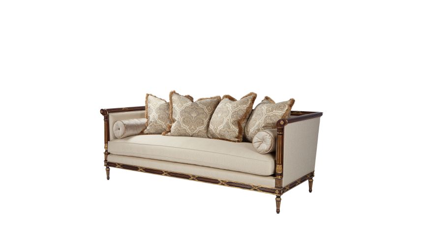 beautiful and ornate sofa