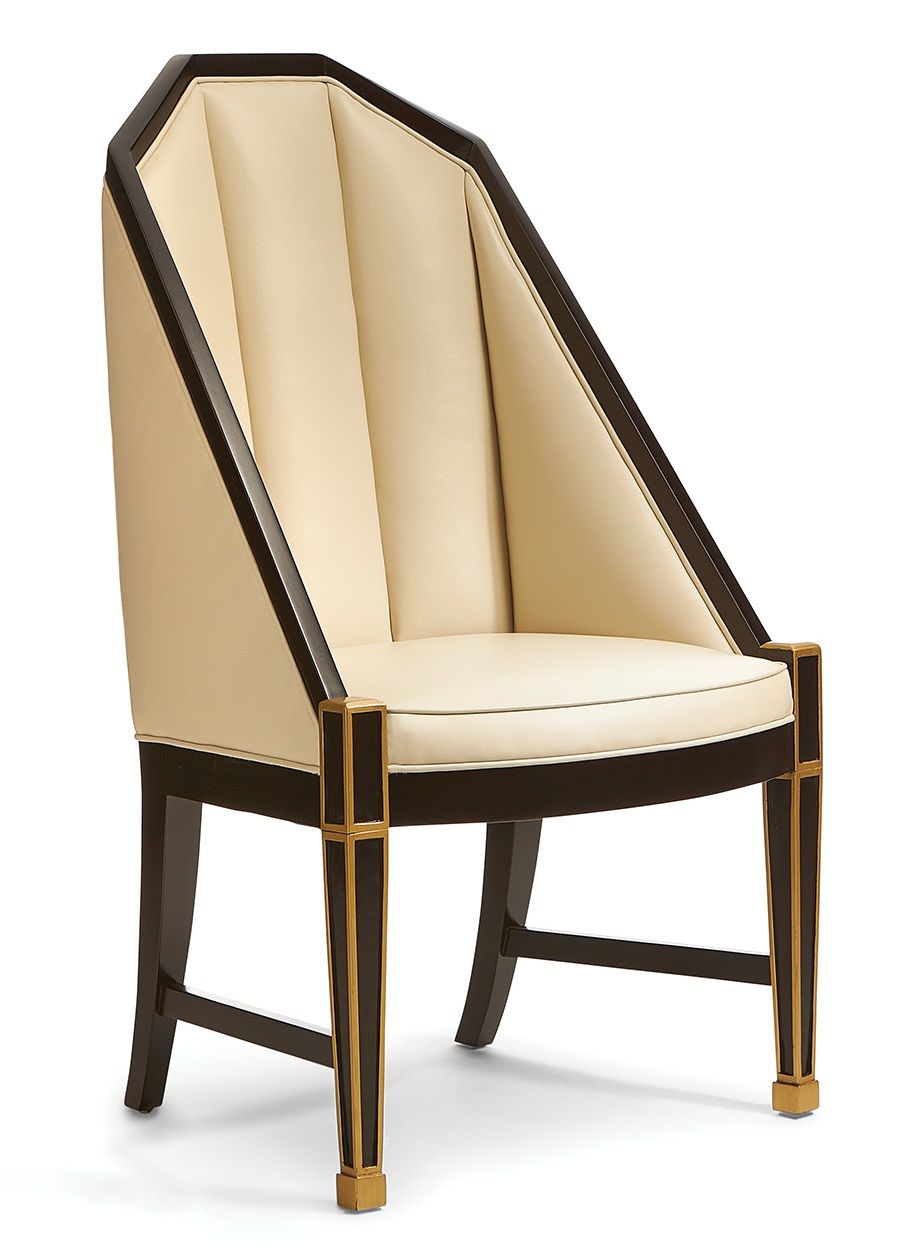 Diana Hostess Chair is made of premium leather and has an elegant and traditional appearance