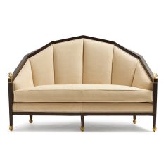 Elissa Settee is a classic semi-circular loveseat 2