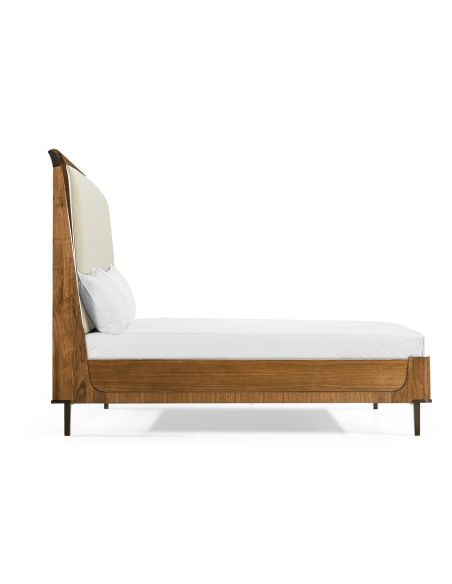 Modern master bed in walnut