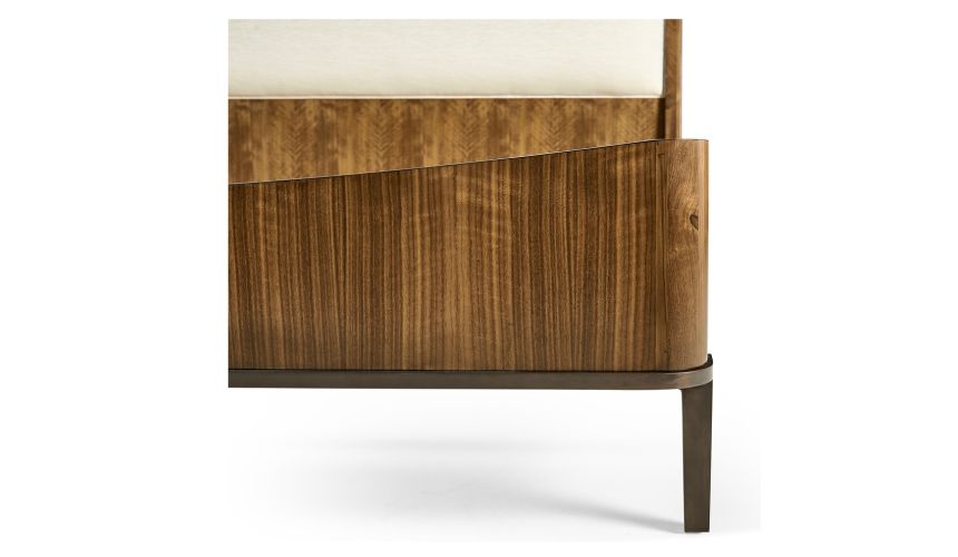Modern master bed in walnut