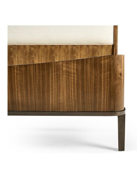 Modern master bed in walnut