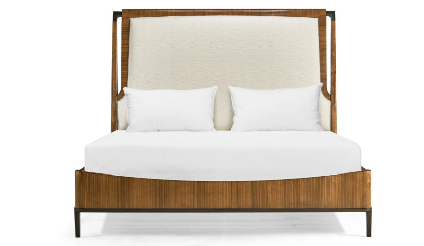 Modern master bed in walnut