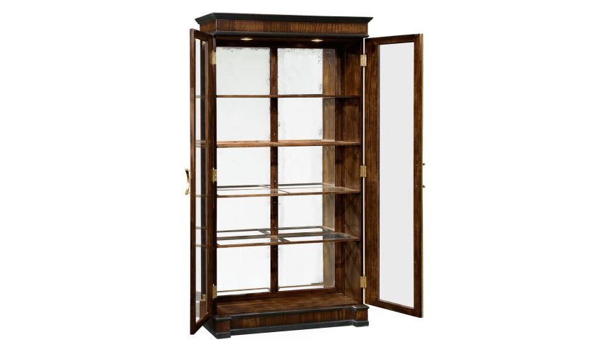 Tall glazed bookcase