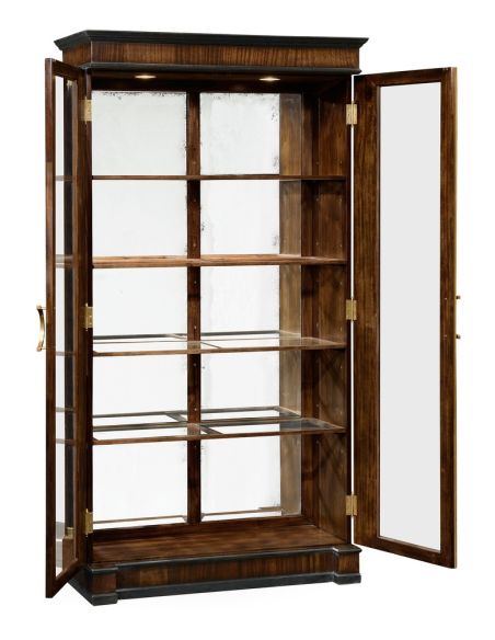 Tall glazed bookcase