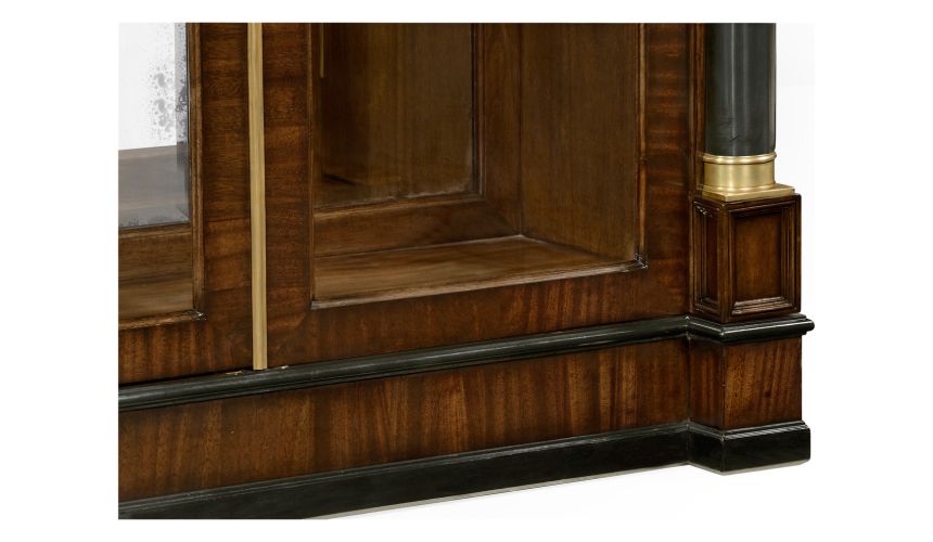 Tall glazed bookcase