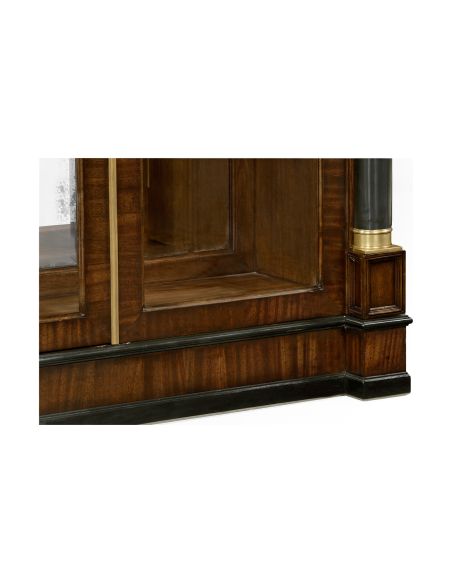 Tall glazed bookcase