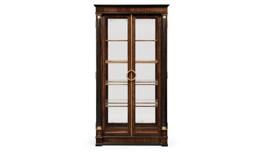 Tall glazed bookcase