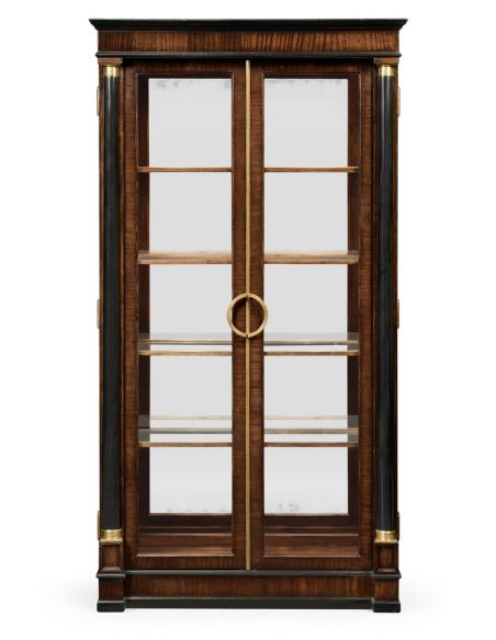 Tall glazed bookcase