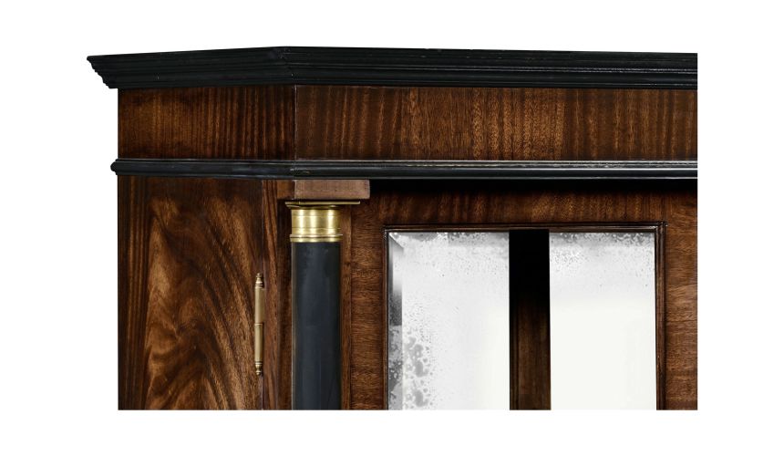 Tall glazed bookcase