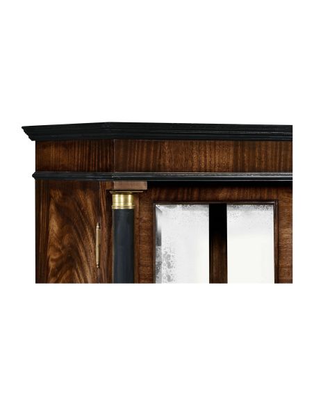 Tall glazed bookcase