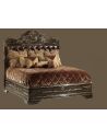 LUXURY BEDROOM FURNITURE 1 High end master bedroom set carvings and tufted leather headboard