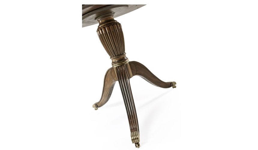 Amazing Drum Table with Three Gently Sloped Legs