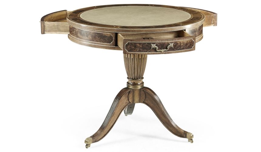drum table is ideal for embellishing sitting and living rooms