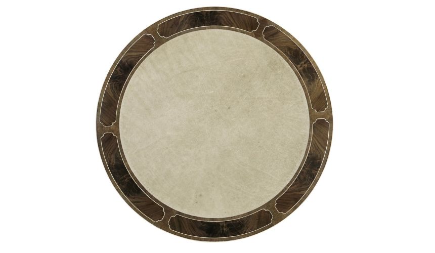 Amazing Drum Table with Three Gently Sloped Legs