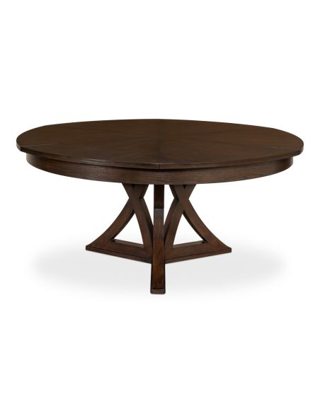 Casual Jupe Dining Table in Burnt Brown 84