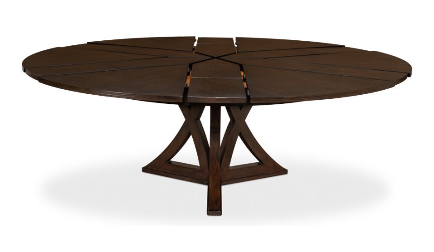 Casual Jupe Dining Table in Burnt Brown 84