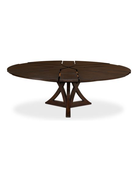 Casual Jupe Dining Table in Burnt Brown 84