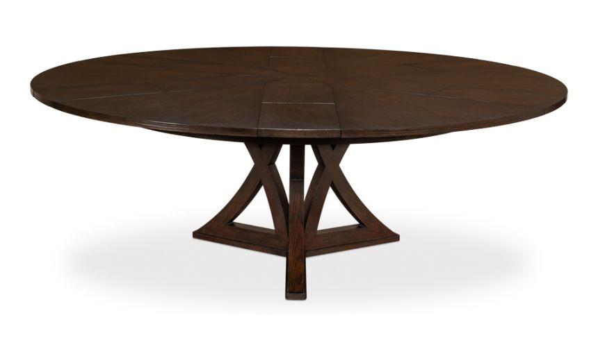 Casual Jupe Dining Table in Burnt Brown 84
