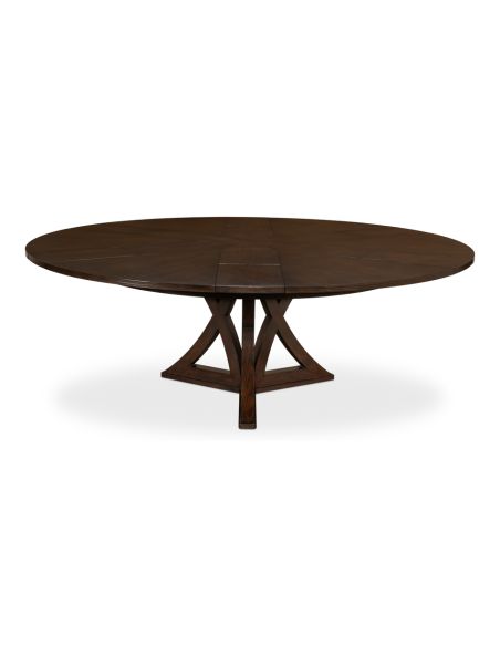 Casual Jupe Dining Table in Burnt Brown 84