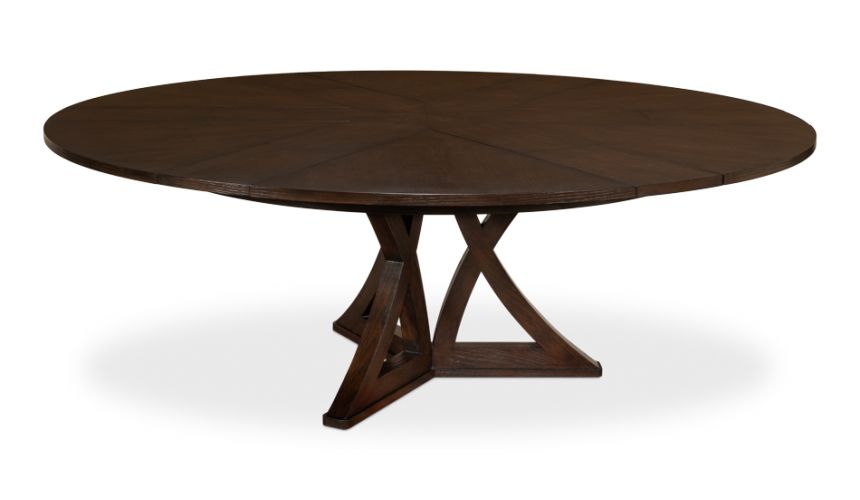 Casual Jupe Dining Table in Burnt Brown 84