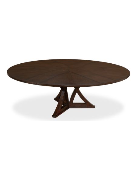 Casual Jupe Dining Table in Burnt Brown 84