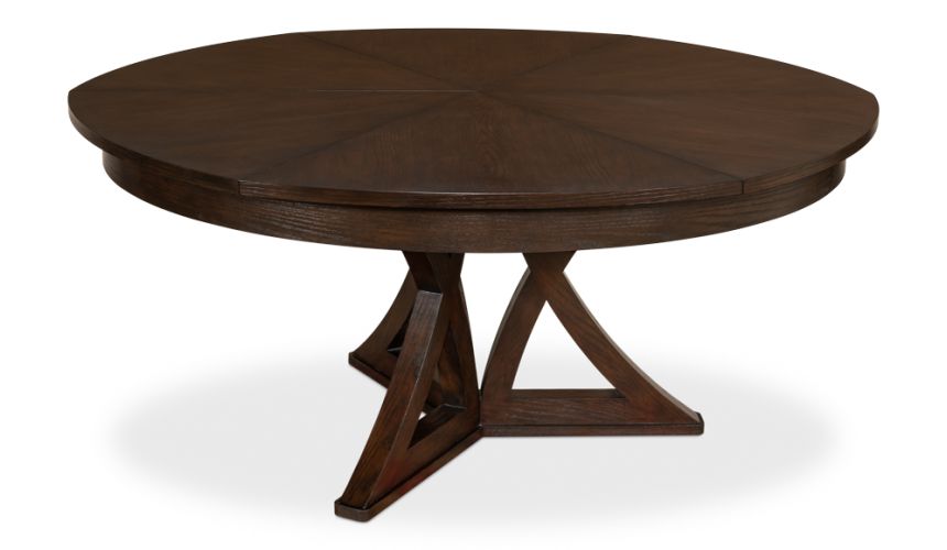 Casual Jupe Dining Table in Burnt Brown 84