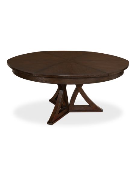 Casual Jupe Dining Table in Burnt Brown 84