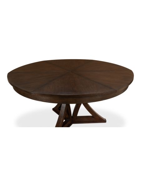 Casual Jupe Dining Table in Burnt Brown 84
