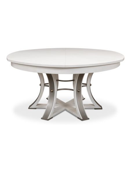 Tower Jupe Dining Table in a working white 84