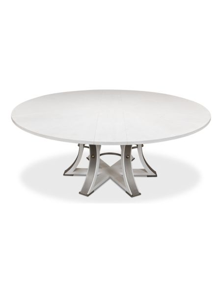 Tower Jupe Dining Table in a working white 84