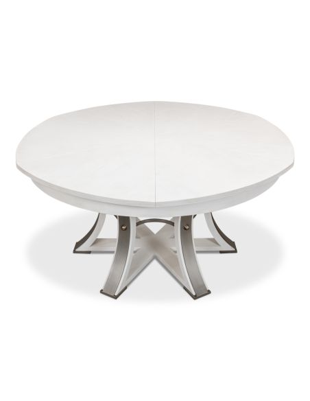 Tower Jupe Dining Table in a working white 84