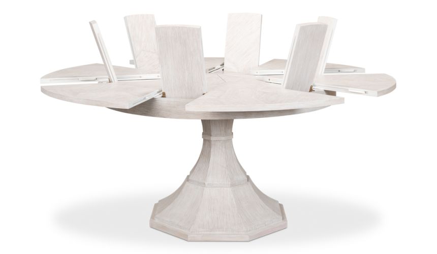 Giselle table adds a touch of tradition to the contemporary style