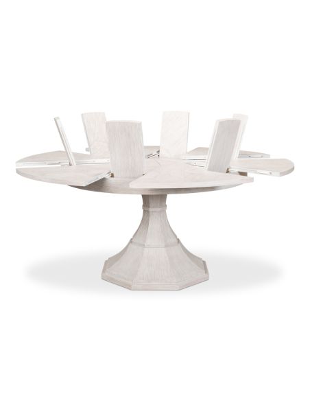 Giselle table adds a touch of tradition to the contemporary style