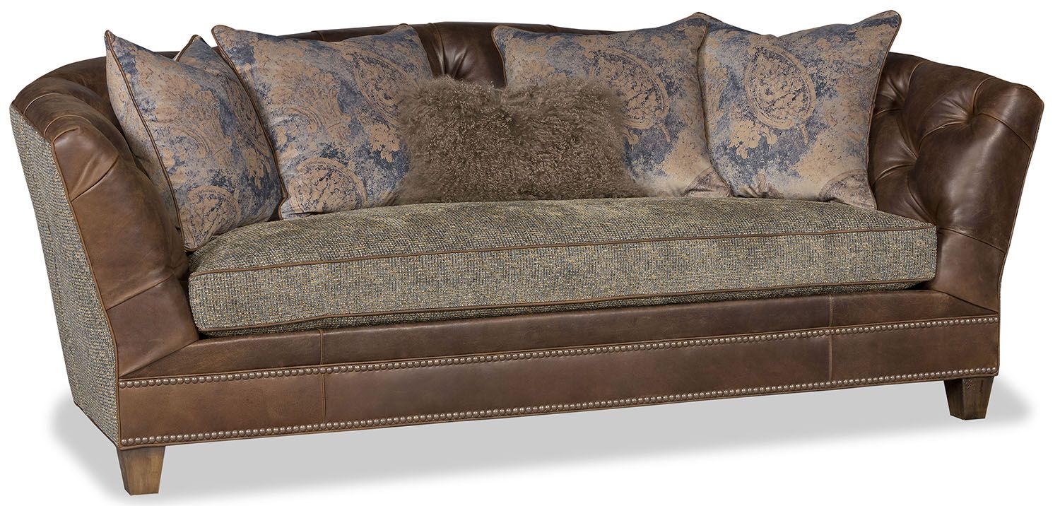 luxury leather sofa emanates reliability and endurance