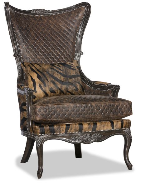 Intricately-crafted Wingback Chair