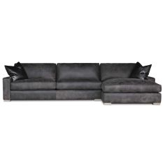 Uptown Cowboy Sofa is a large sofa made of Longhorn leather that exudes excellence