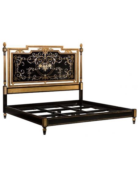 Fine hand carved king size bed