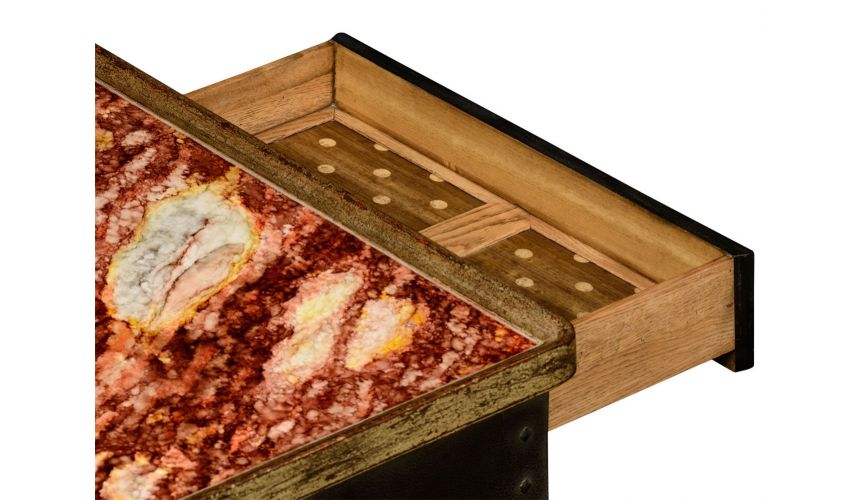 Hemsley table multi-marble